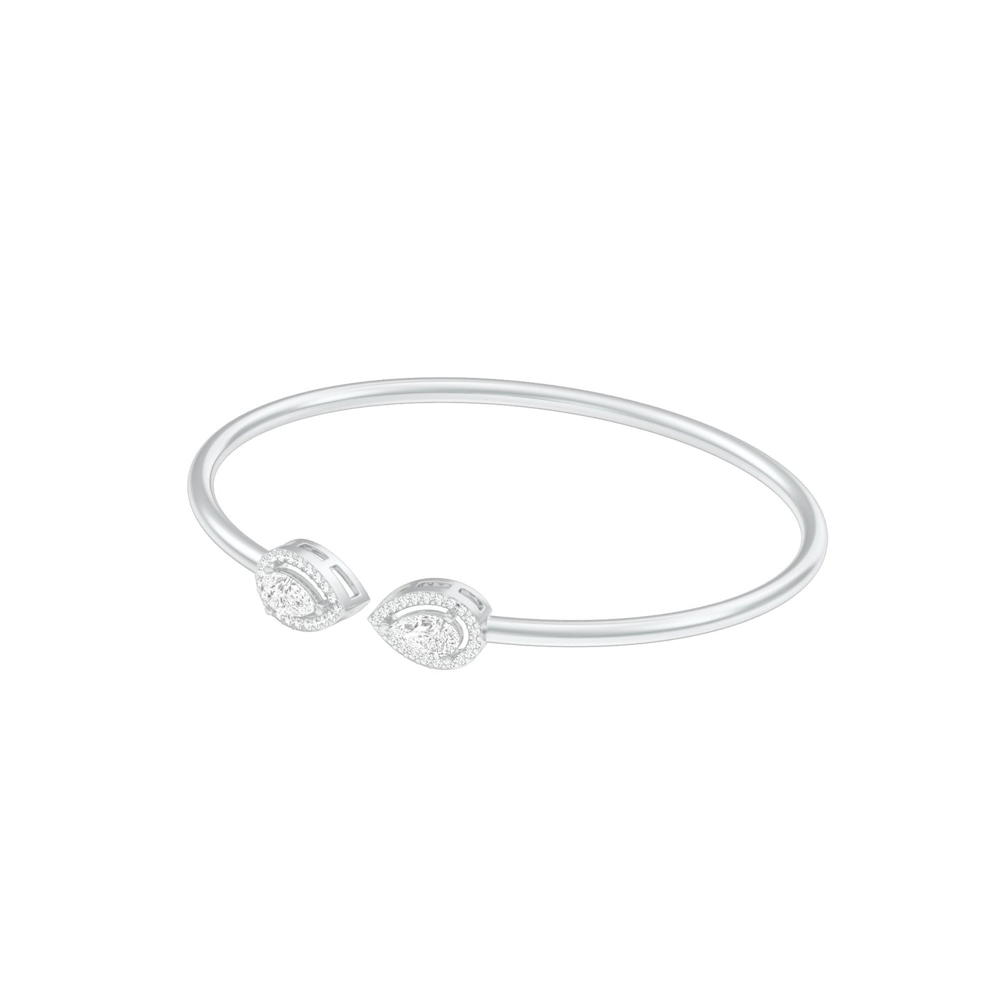 AuraLink Diamond Flexi Bracelet 18 KT / White Gold