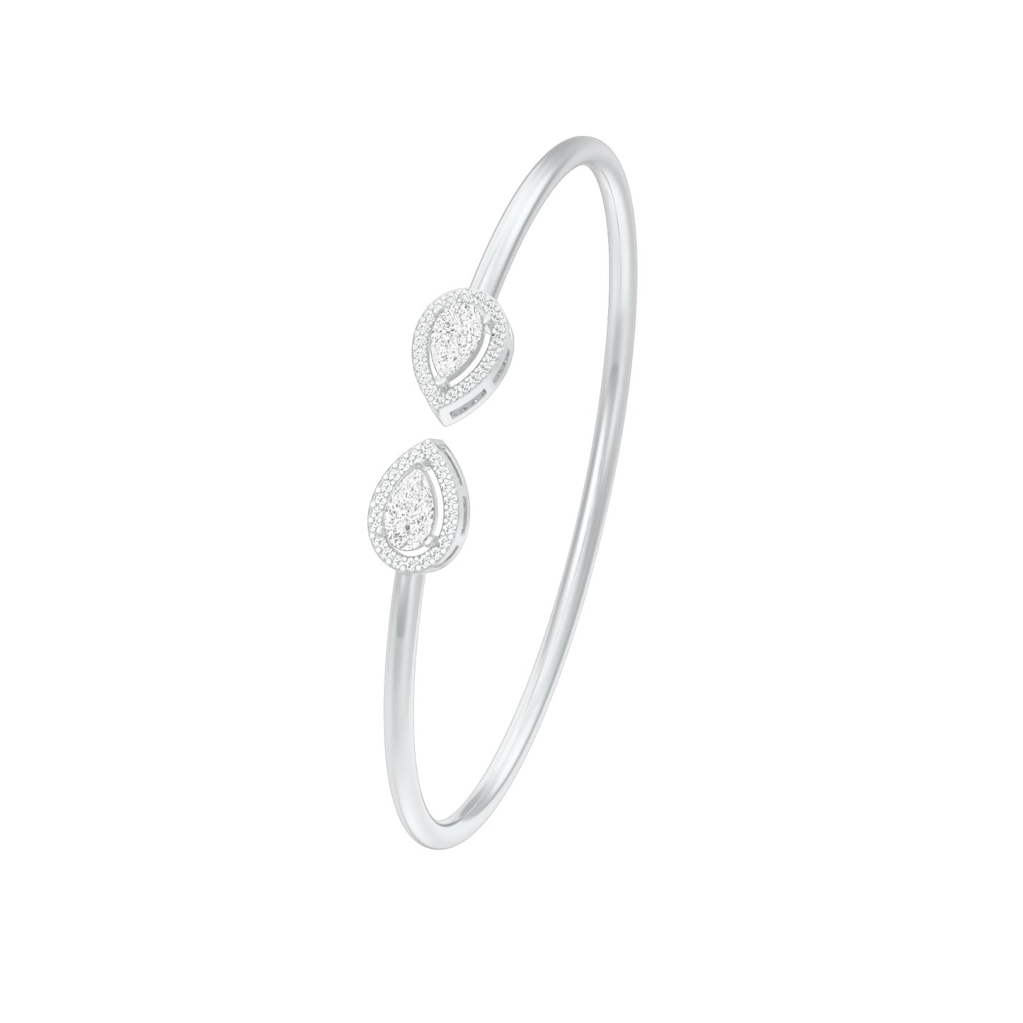 AuraLink Diamond Flexi Bracelet 18 KT / White Gold