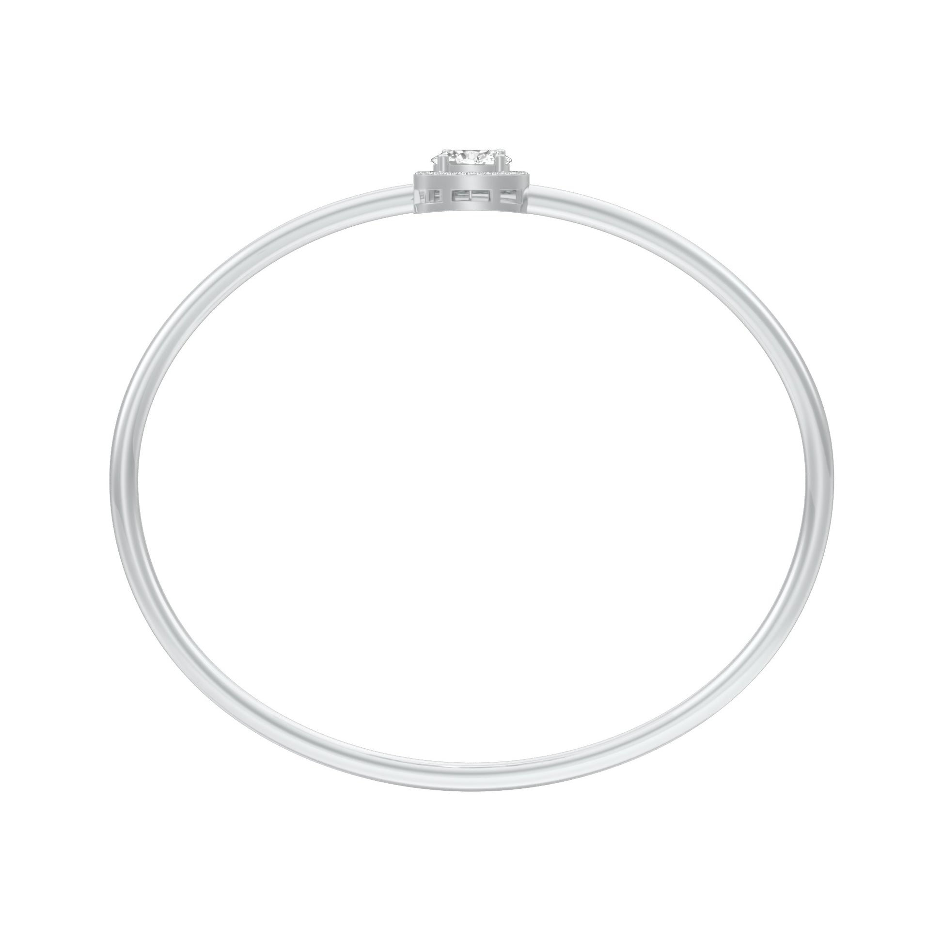 Elan Curve Diamond Flexi Bracelet 18 KT / White Gold