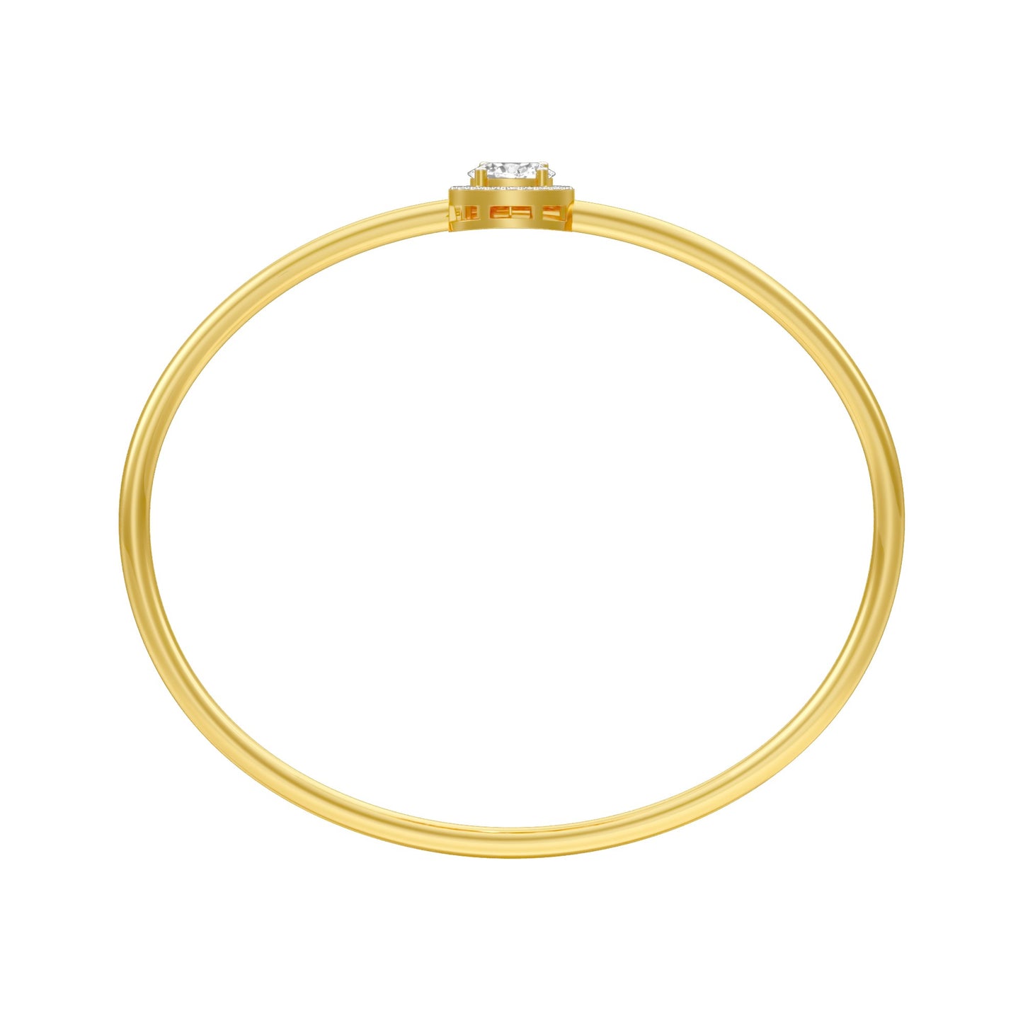 Elan Curve Diamond Flexi Bracelet 18 KT / Yellow Gold