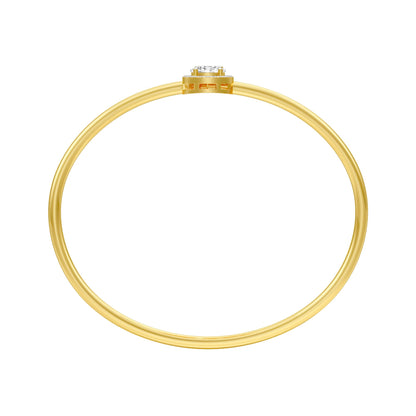 Elan Curve Diamond Flexi Bracelet 18 KT / Yellow Gold