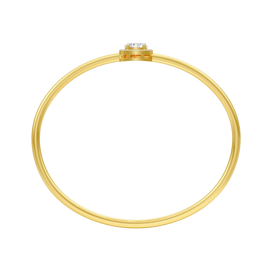 Elan Curve Diamond Flexi Bracelet 18 KT / Yellow Gold