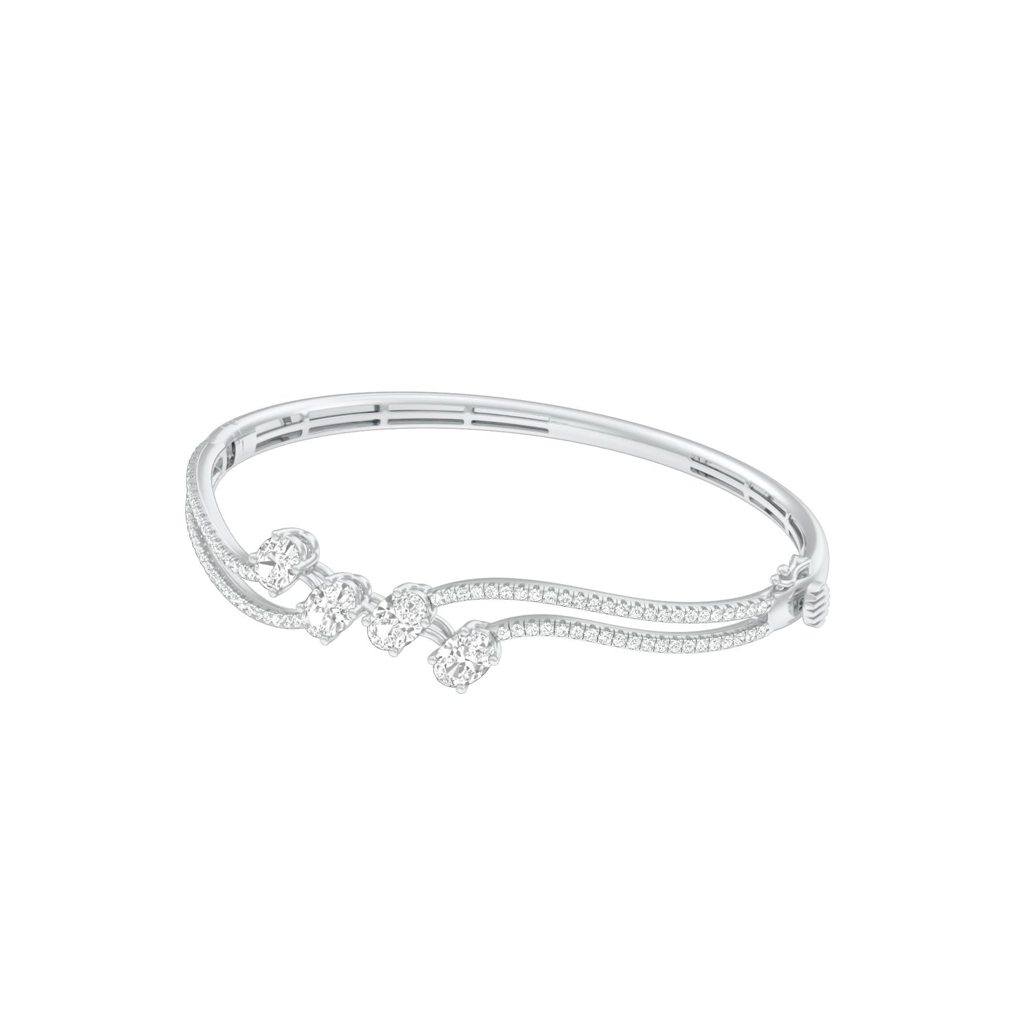 KI-BRL00035 18 KT / White Gold