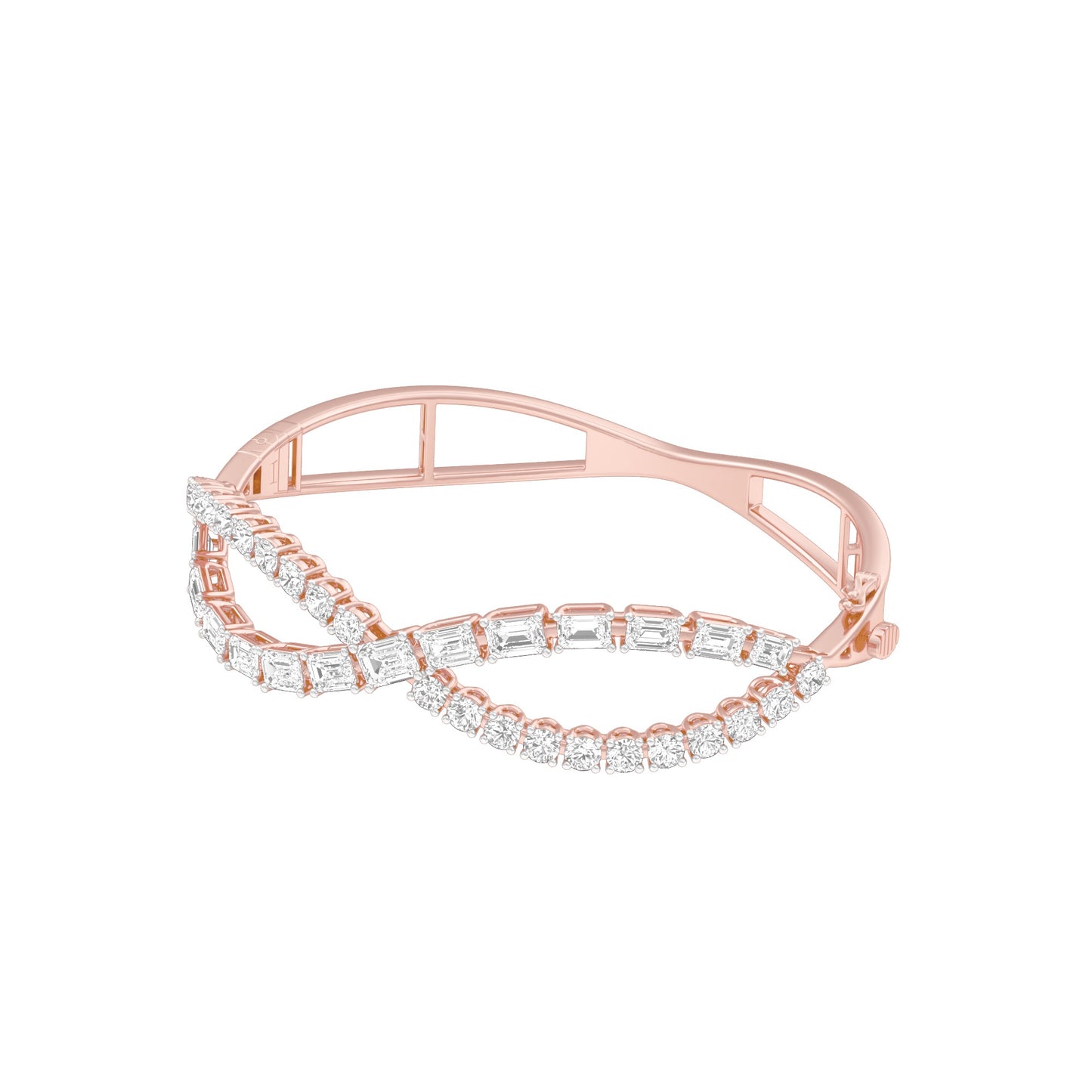 Crownlight Diamond Kada Bracelet 18 KT / Rose Gold