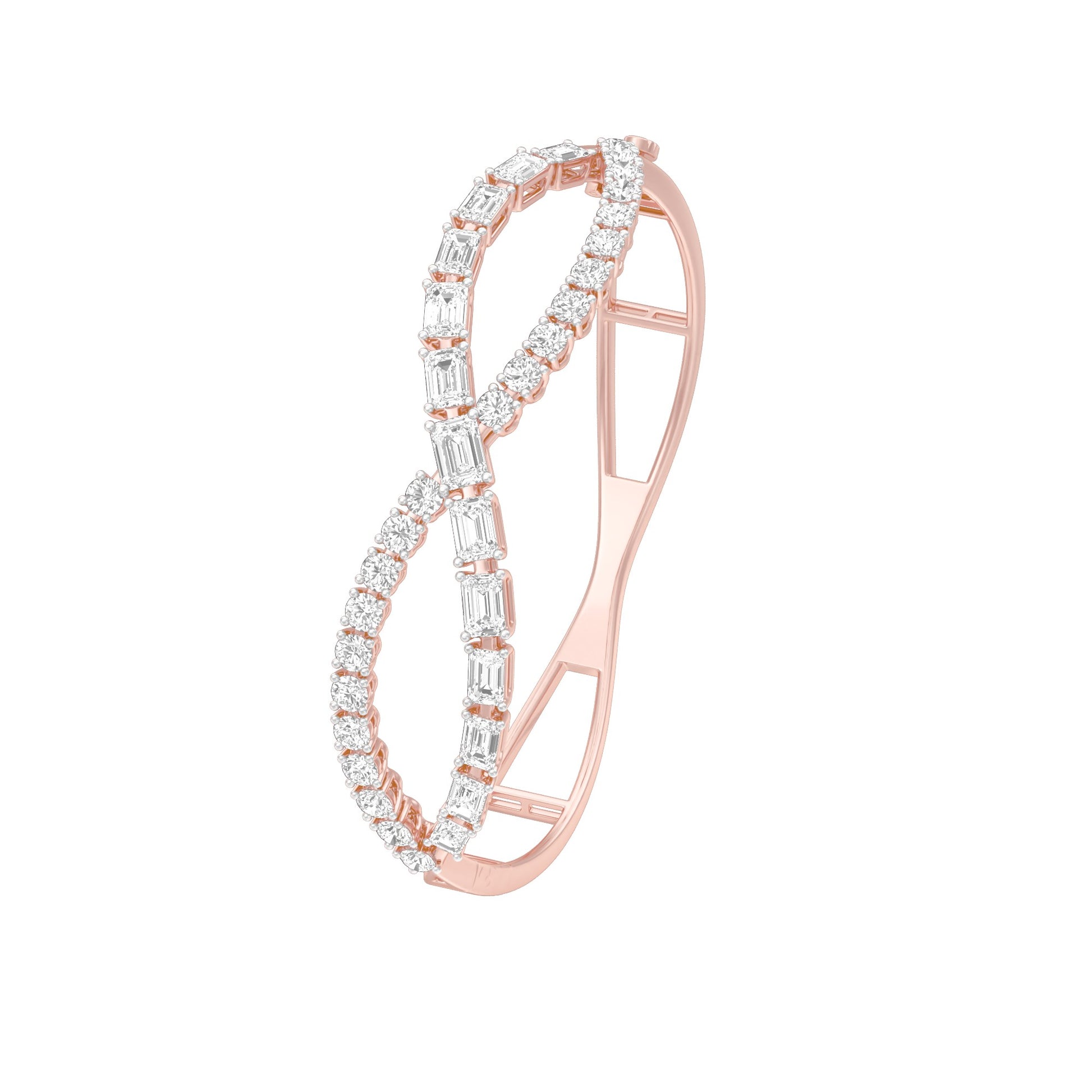 Crownlight Diamond Kada Bracelet 18 KT / Rose Gold