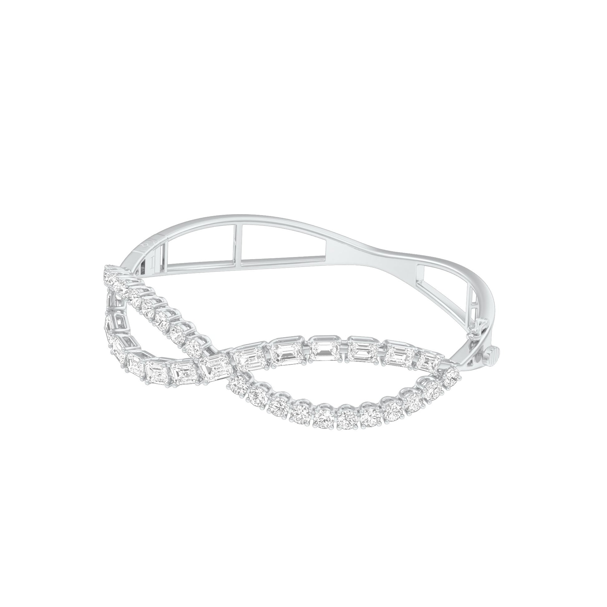 Crownlight Diamond Kada Bracelet 18 KT / White Gold