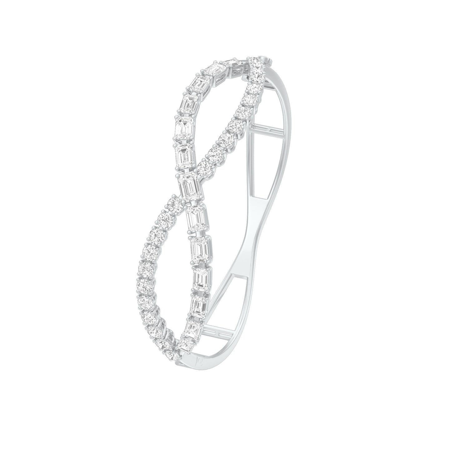 Crownlight Diamond Kada Bracelet 18 KT / White Gold