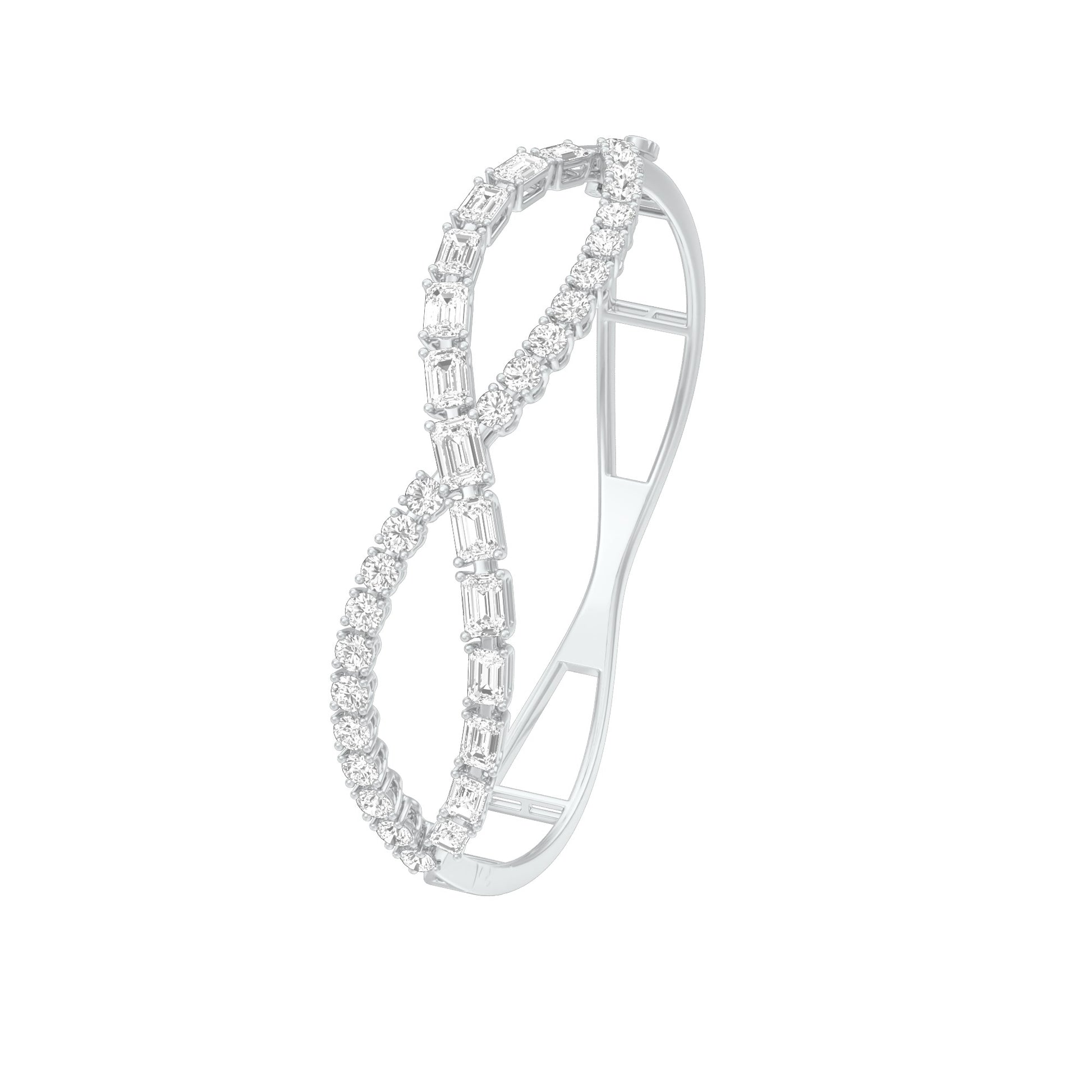 Crownlight Diamond Kada Bracelet 18 KT / White Gold