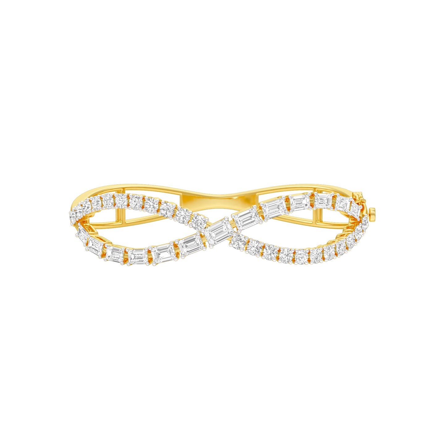 Crownlight Diamond Kada Bracelet 18 KT / Yellow Gold
