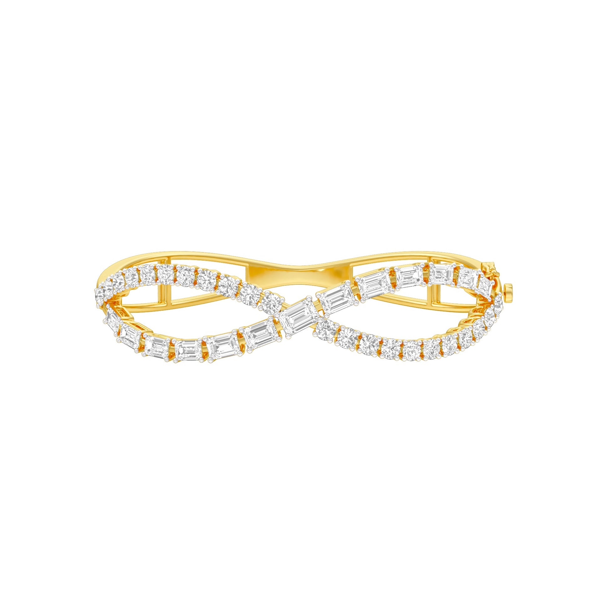 Crownlight Diamond Kada Bracelet 18 KT / Yellow Gold