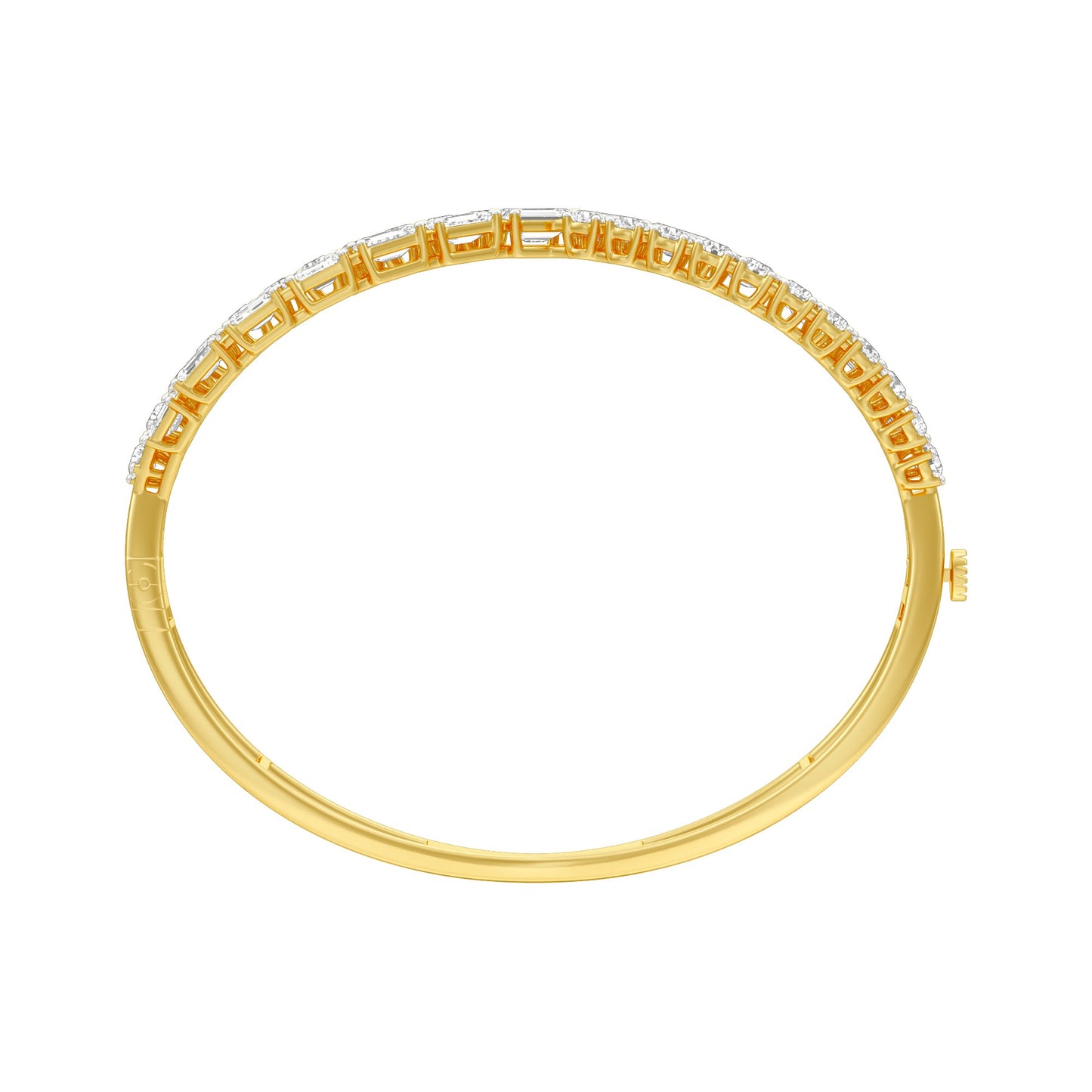Crownlight Diamond Kada Bracelet 18 KT / Yellow Gold