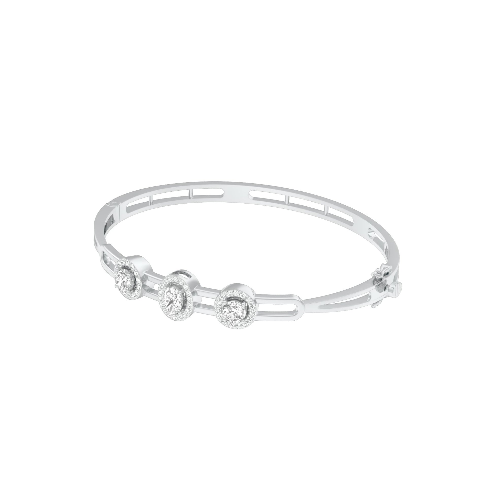 KI-BRL00111 18 KT / White Gold