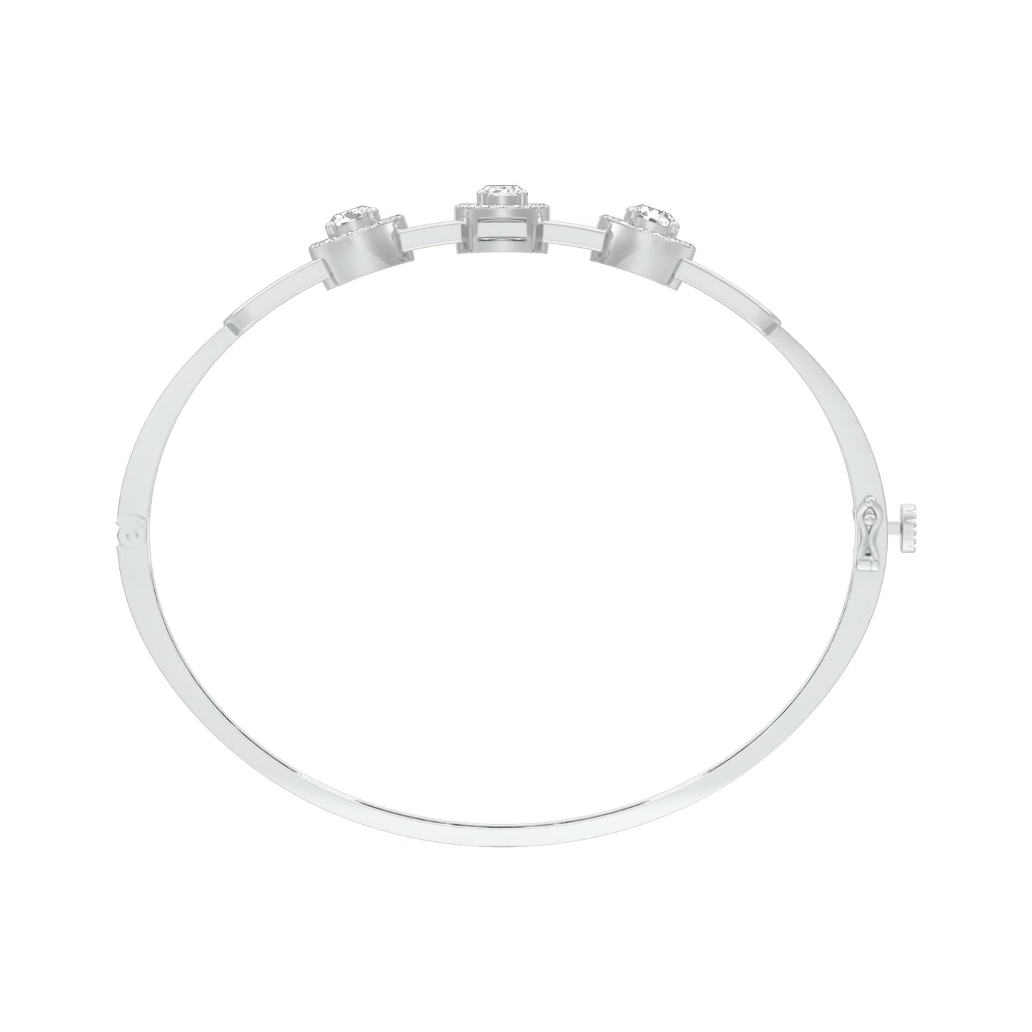 KI-BRL00111 18 KT / White Gold