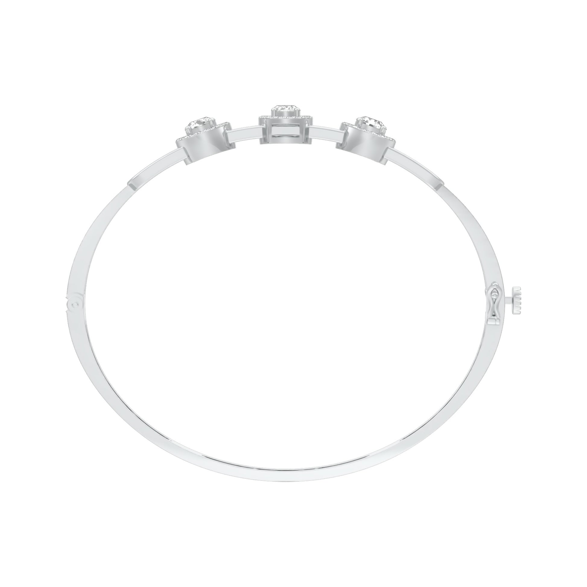 KI-BRL00111 18 KT / White Gold