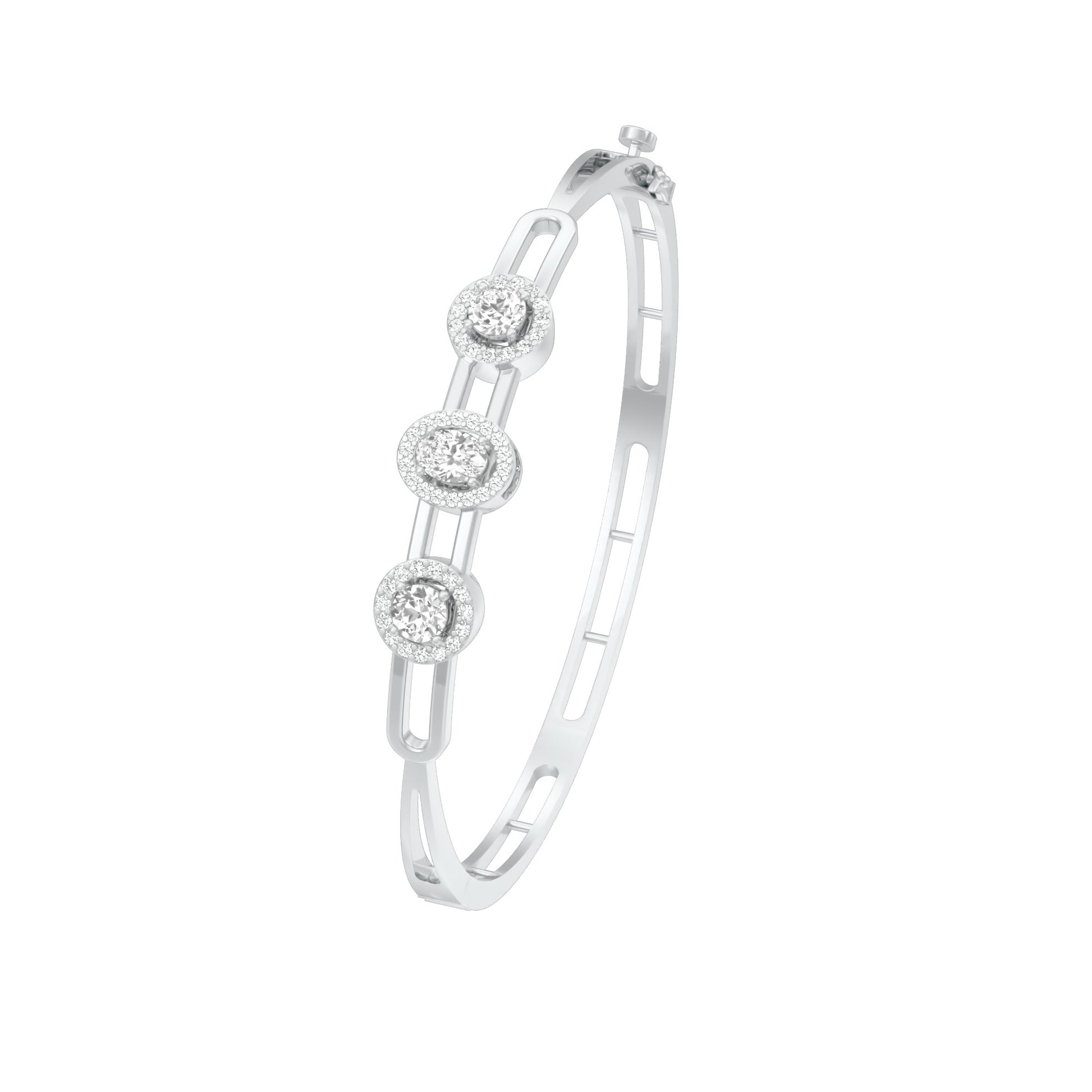 KI-BRL00111 18 KT / White Gold