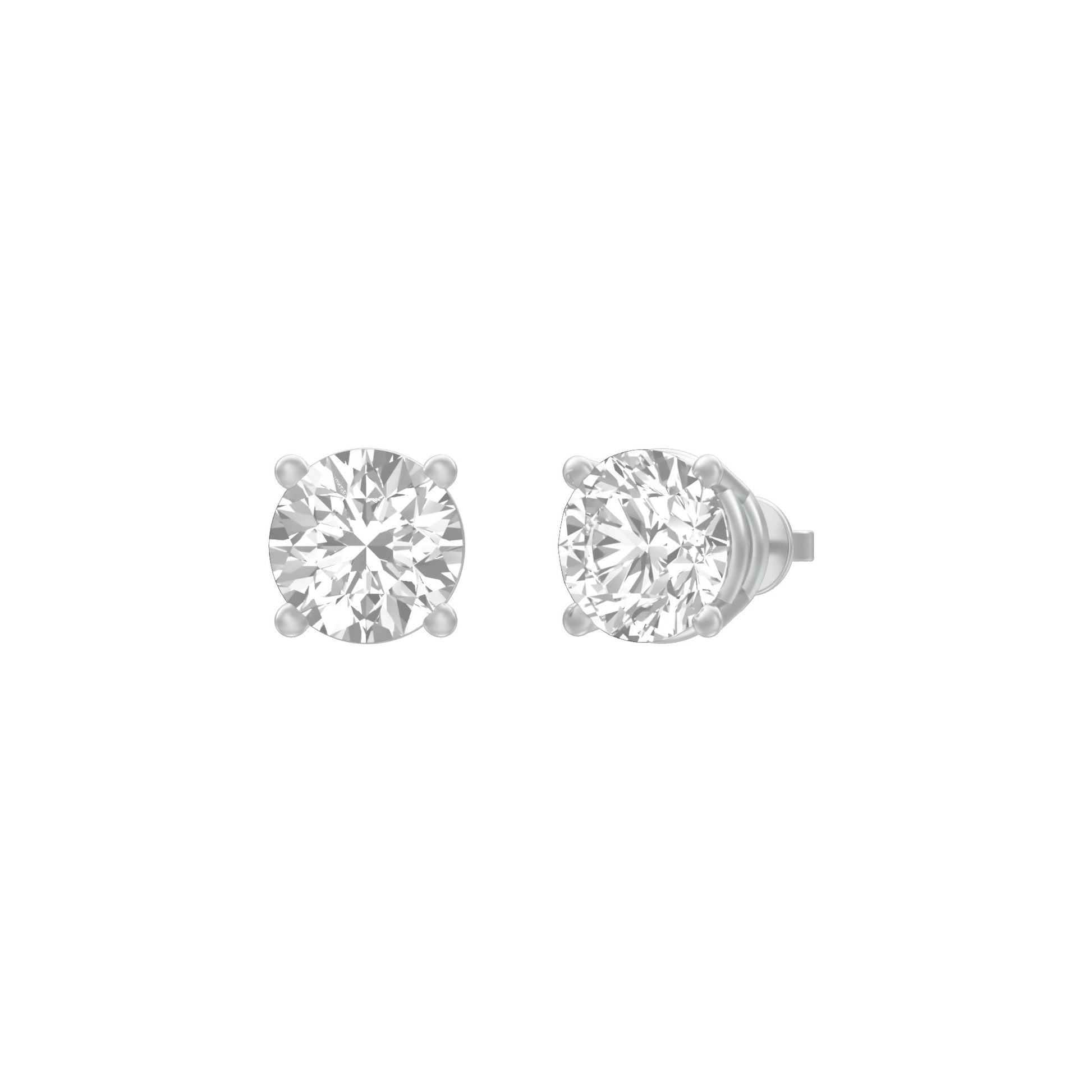 KI-ER00002-075 18 KT / White Gold