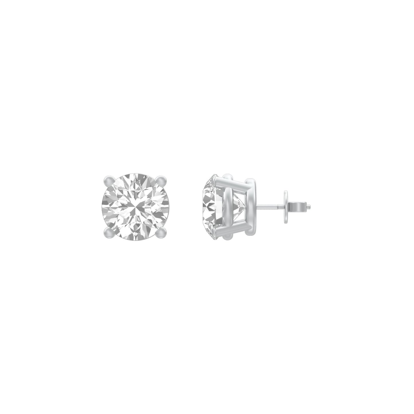 KI-ER00002-075 18 KT / White Gold
