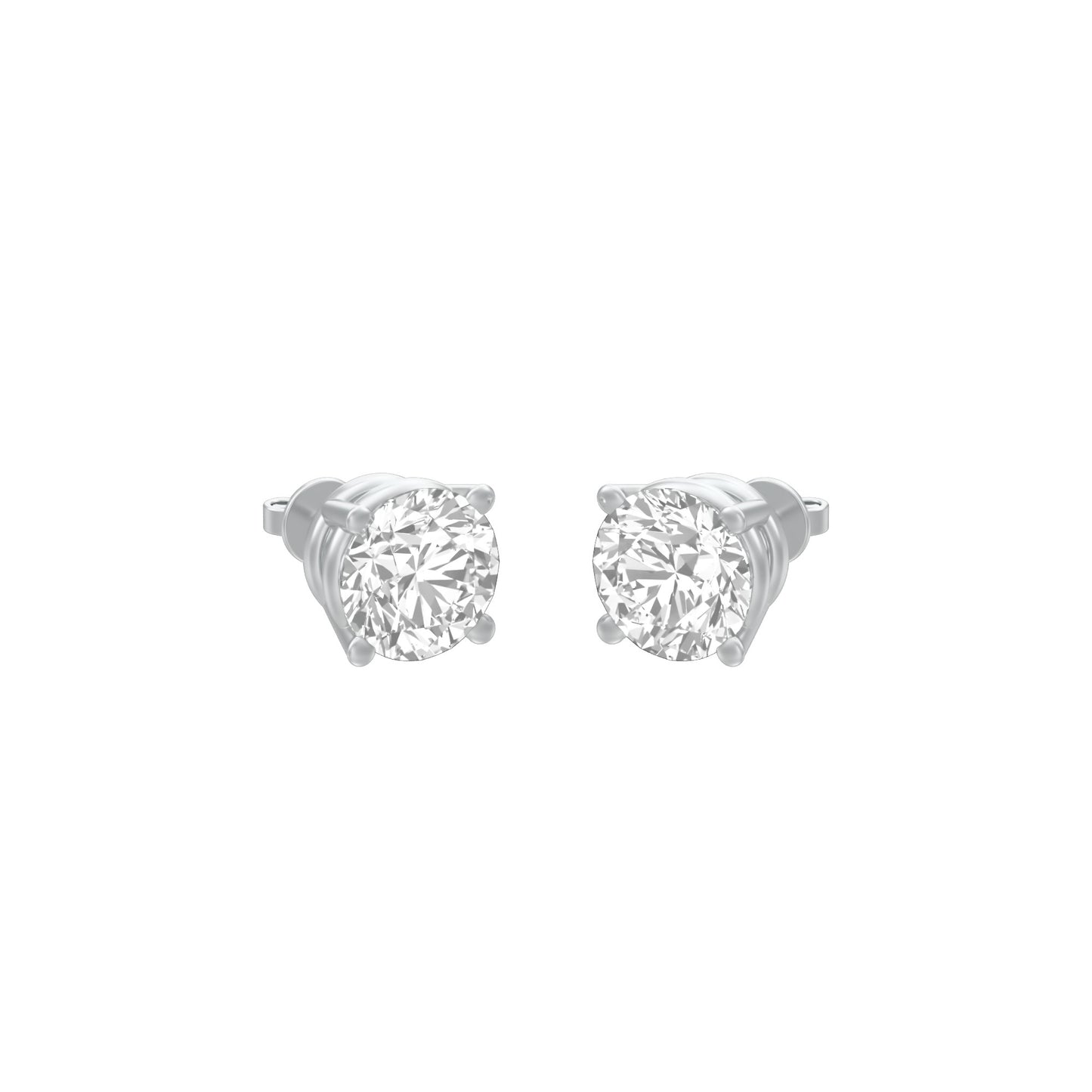 KI-ER00002-075 18 KT / White Gold