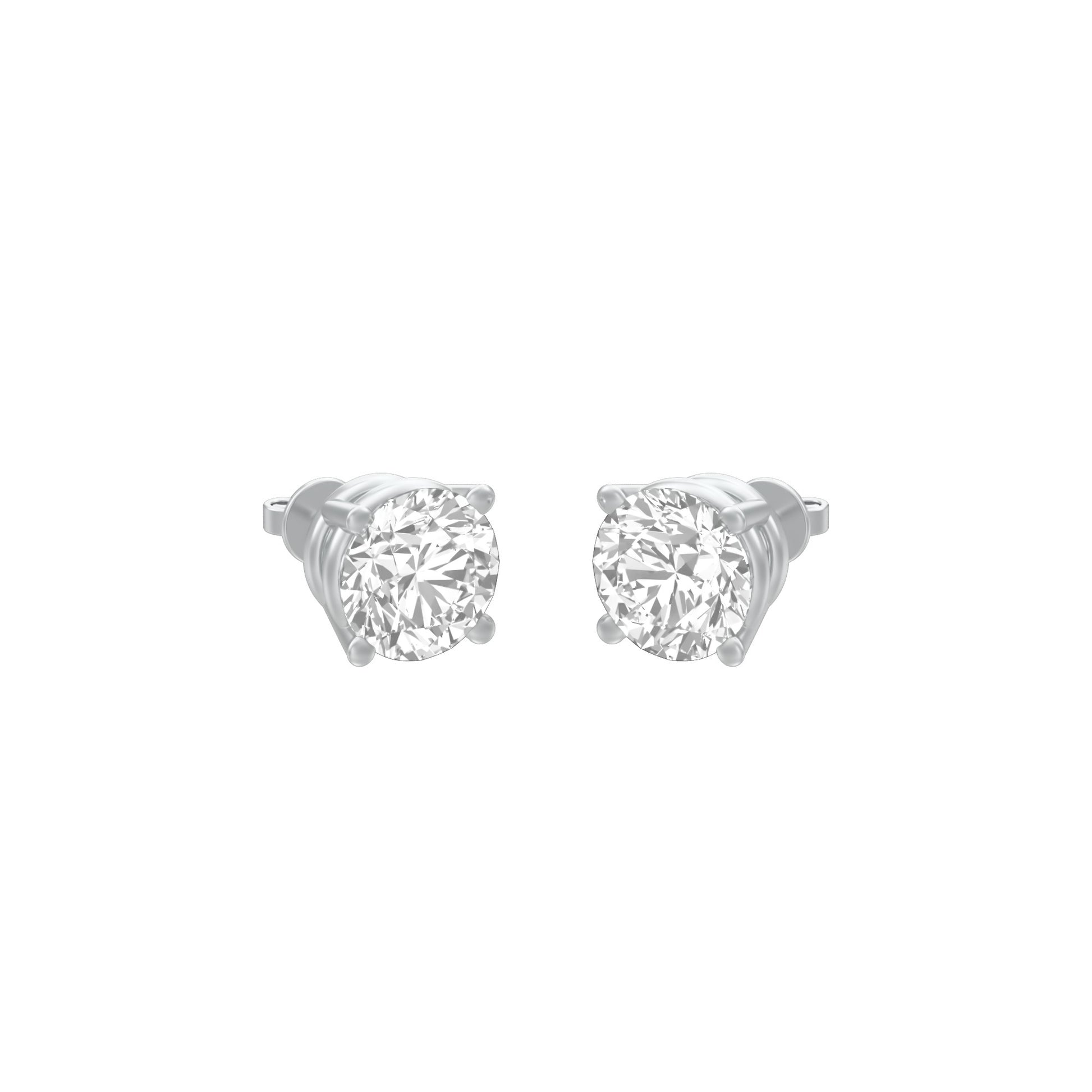 KI-ER00002-075 18 KT / White Gold