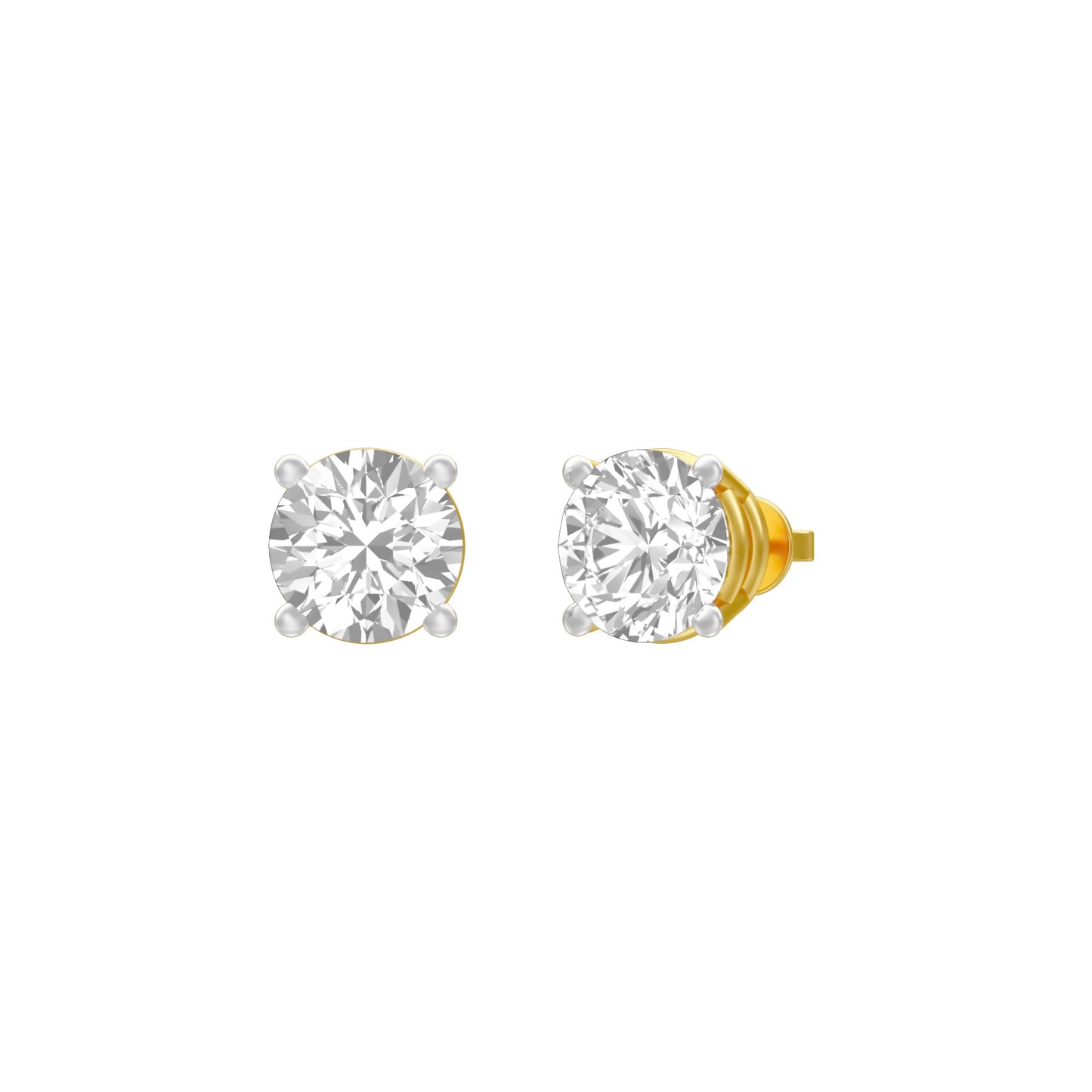 KI-ER00002-075 18 KT / Yellow Gold