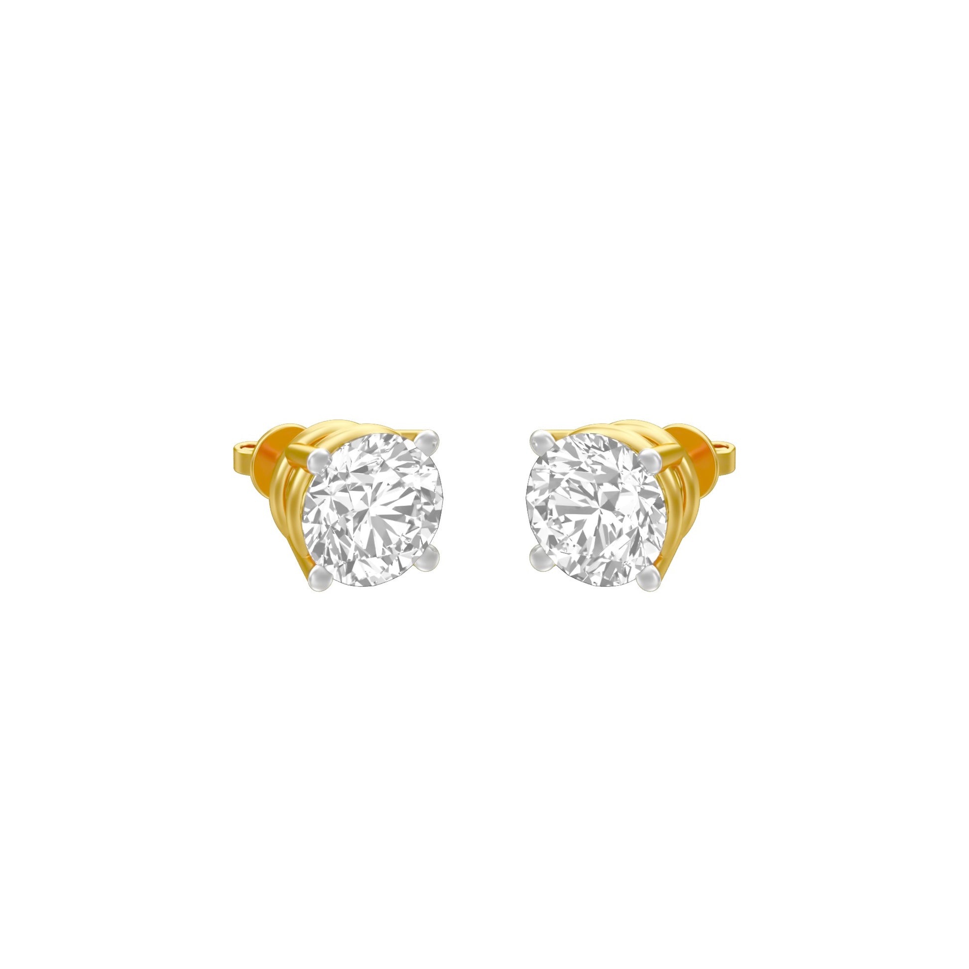 KI-ER00002-075 18 KT / Yellow Gold