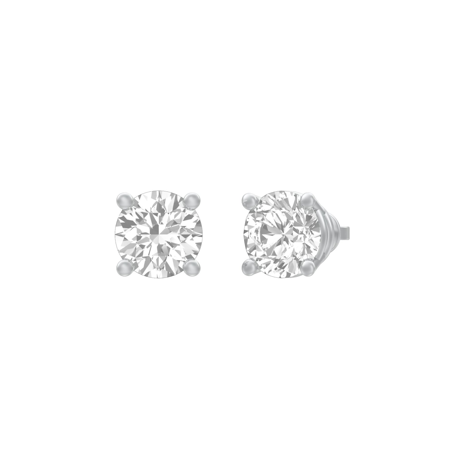 KI-ER00002-100 18 KT / White Gold