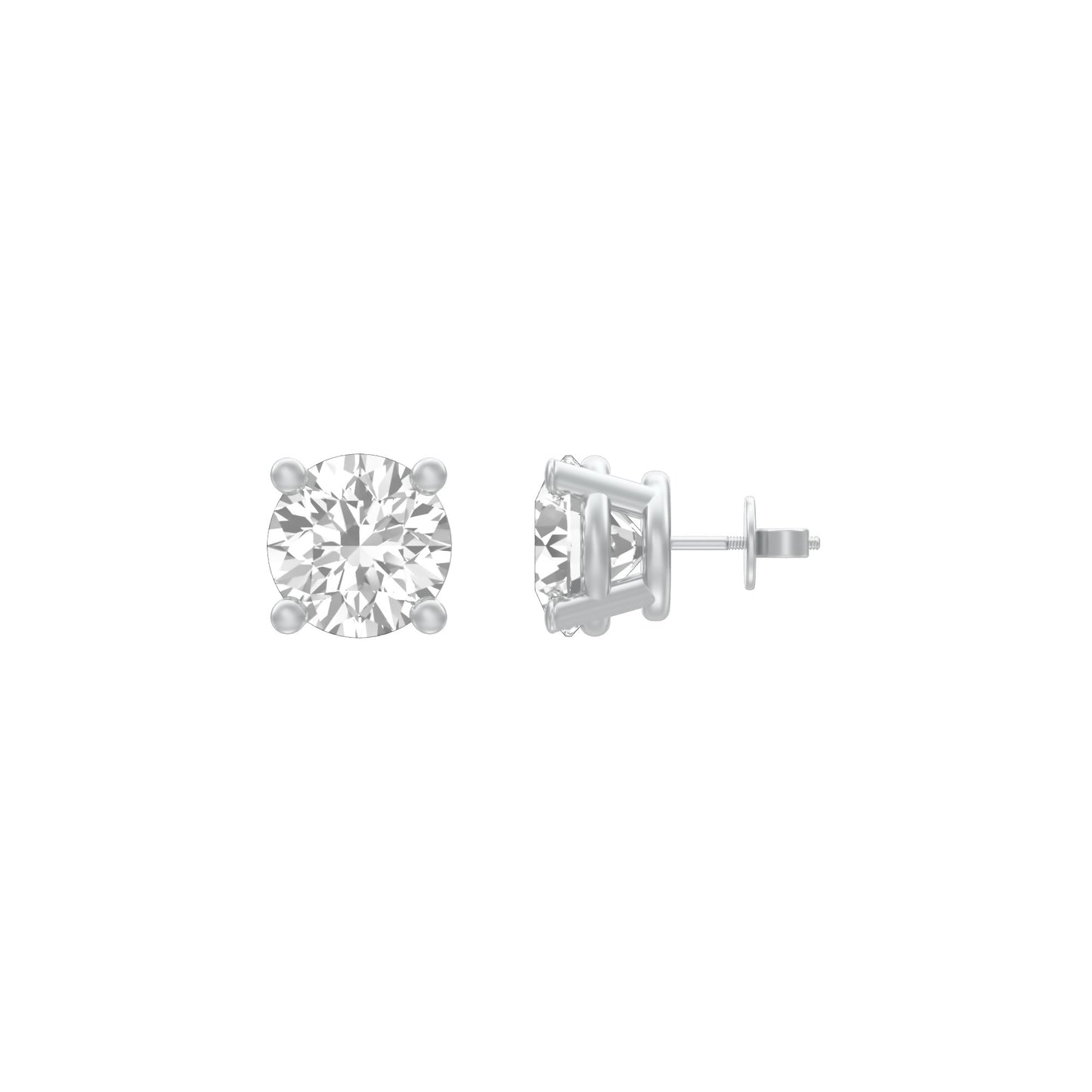 KI-ER00002-100 18 KT / White Gold