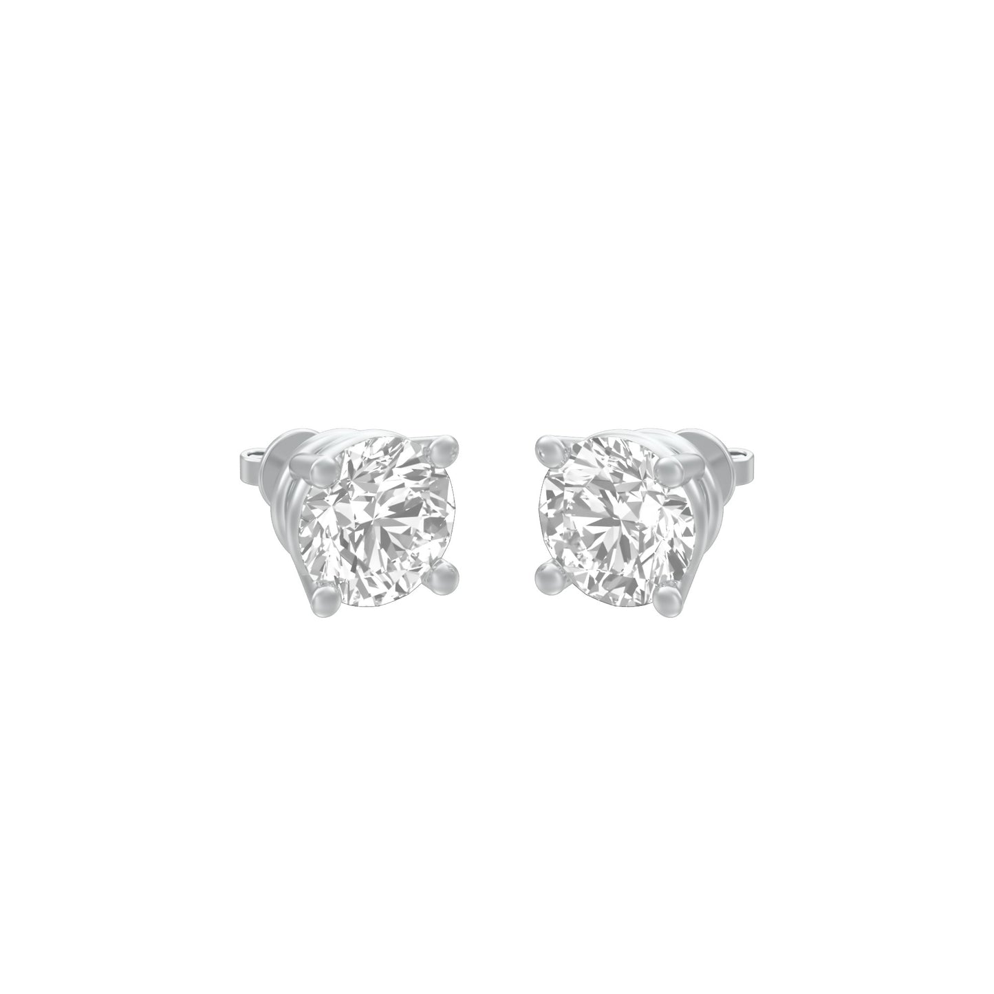 KI-ER00002-100 18 KT / White Gold
