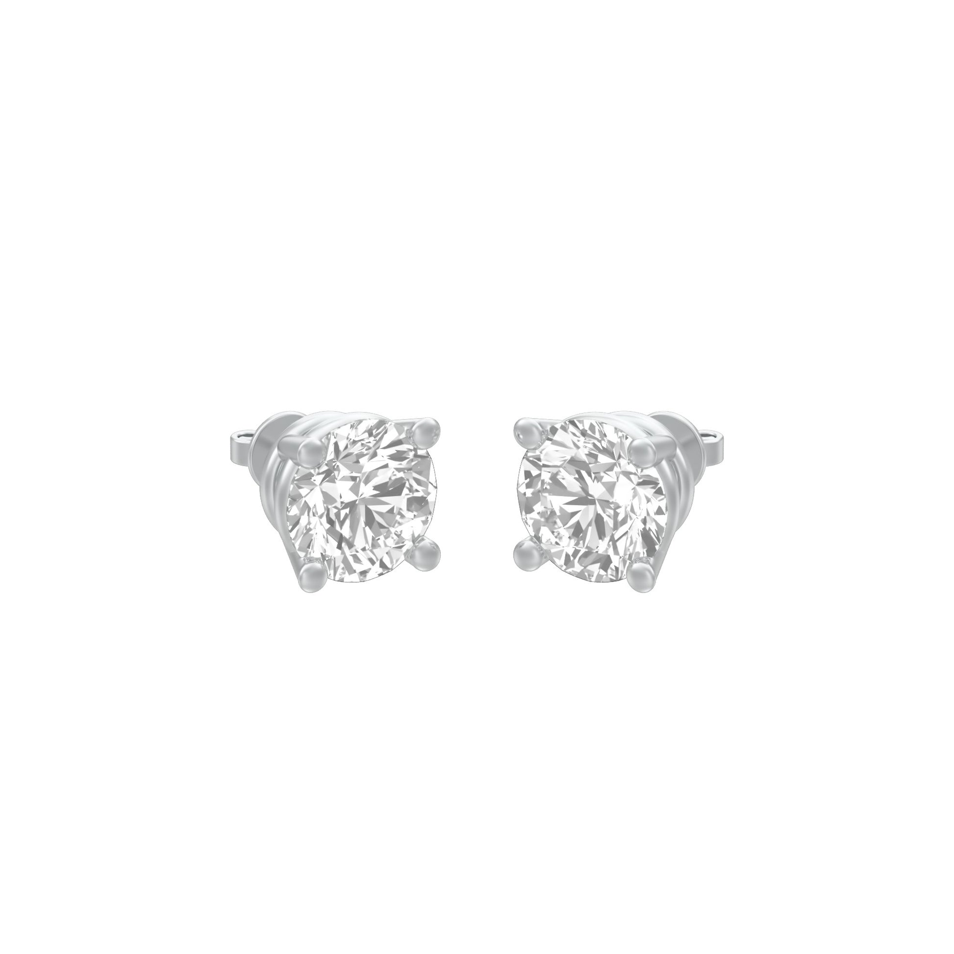 KI-ER00002-100 18 KT / White Gold