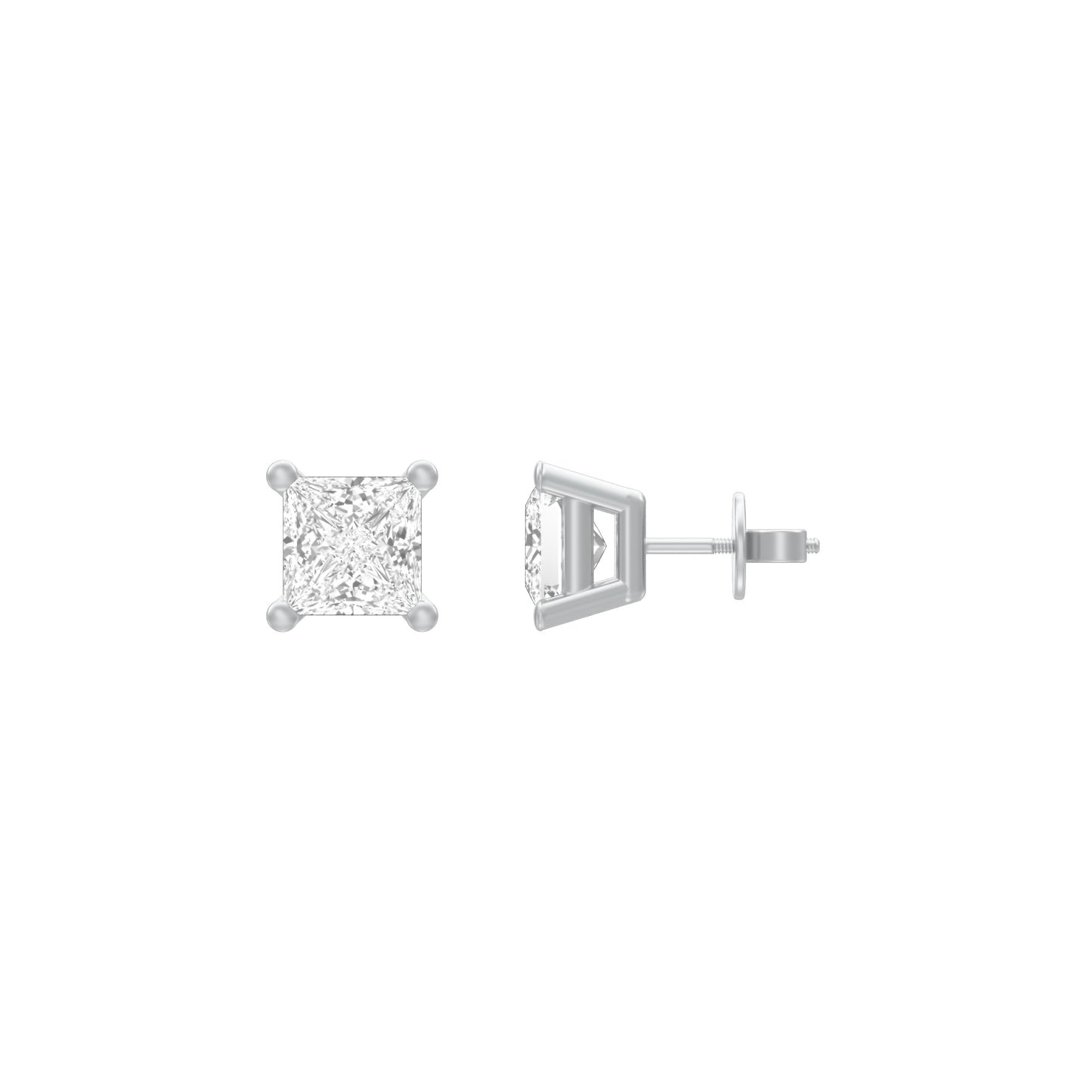KI-ER00003-053 18 KT / White Gold