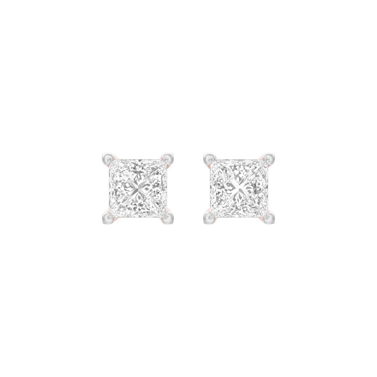 Avea Diamond Stud Earrings 18 KT / Rose Gold