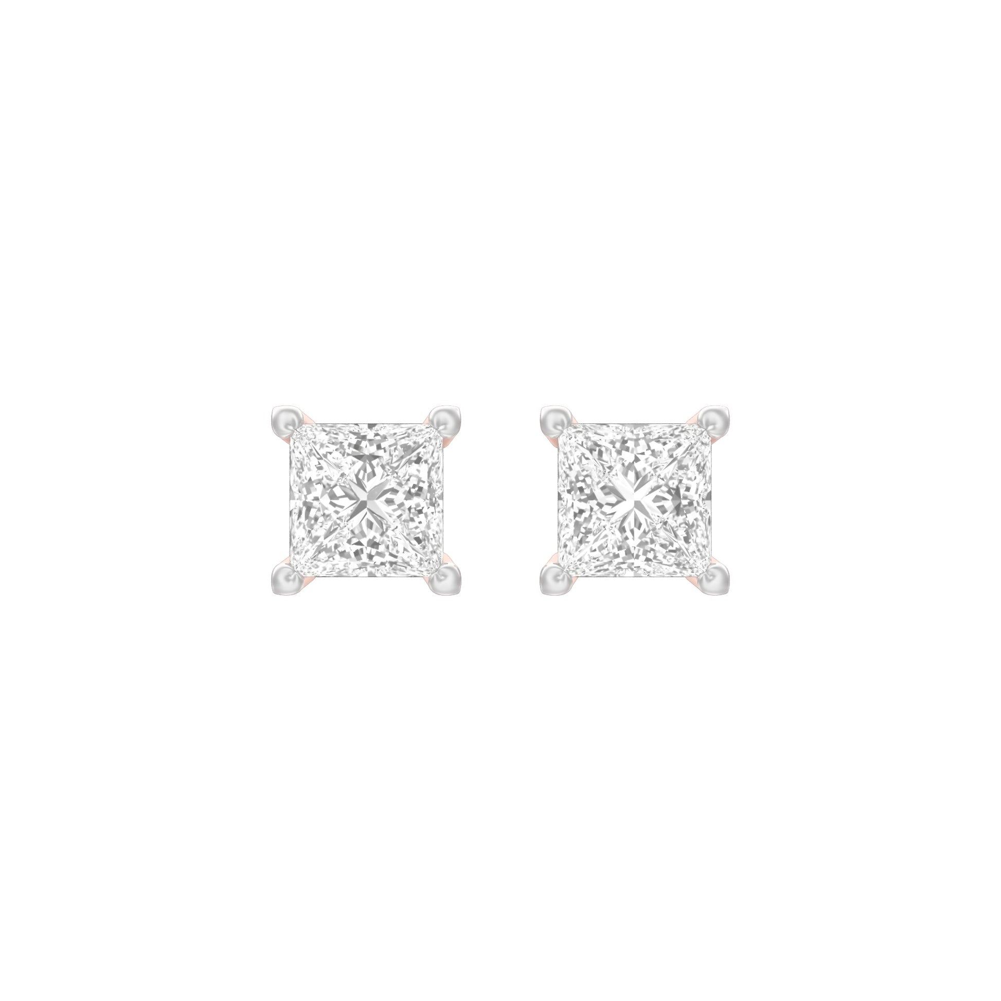 Avea Diamond Stud Earrings 18 KT / Rose Gold
