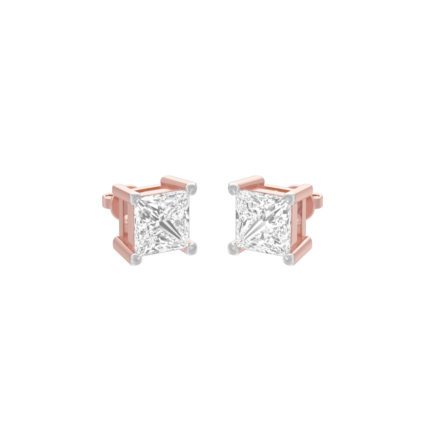 Avea Diamond Stud Earrings 18 KT / Rose Gold