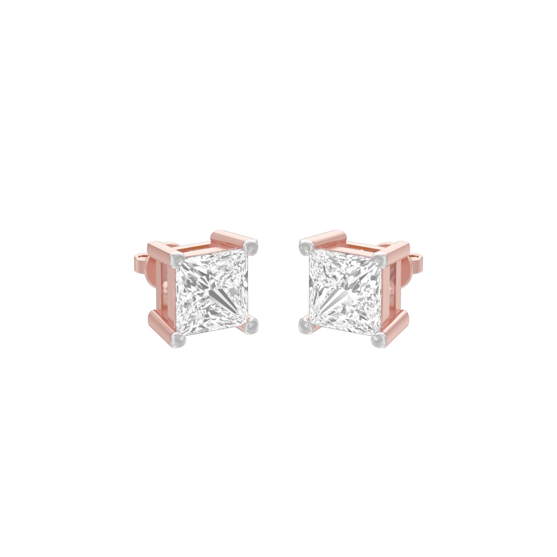 Avea Diamond Stud Earrings 18 KT / Rose Gold