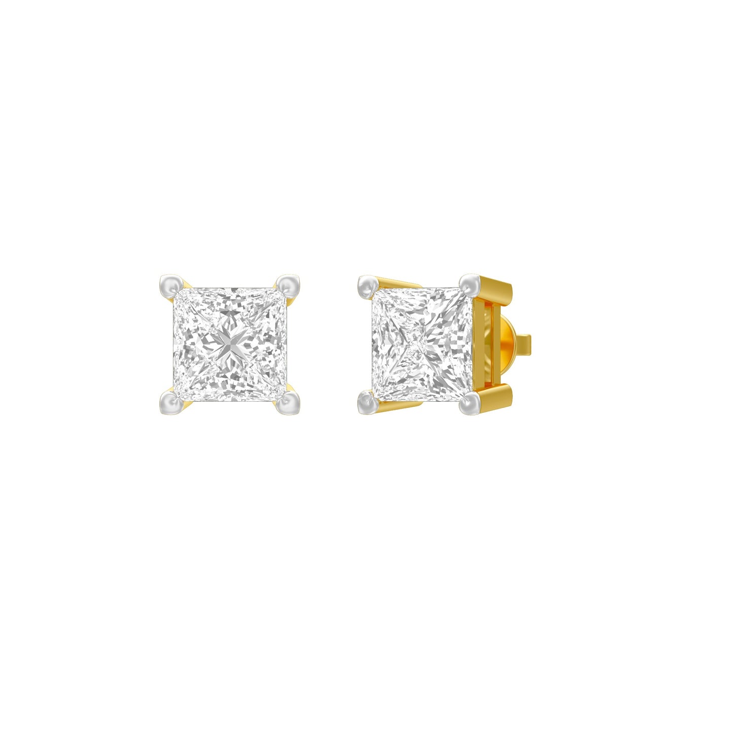 Avea Diamond Stud Earrings 18 KT / Yellow Gold
