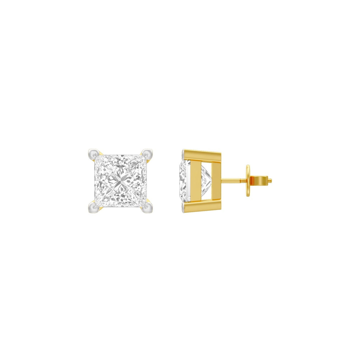 Avea Diamond Stud Earrings 18 KT / Yellow Gold
