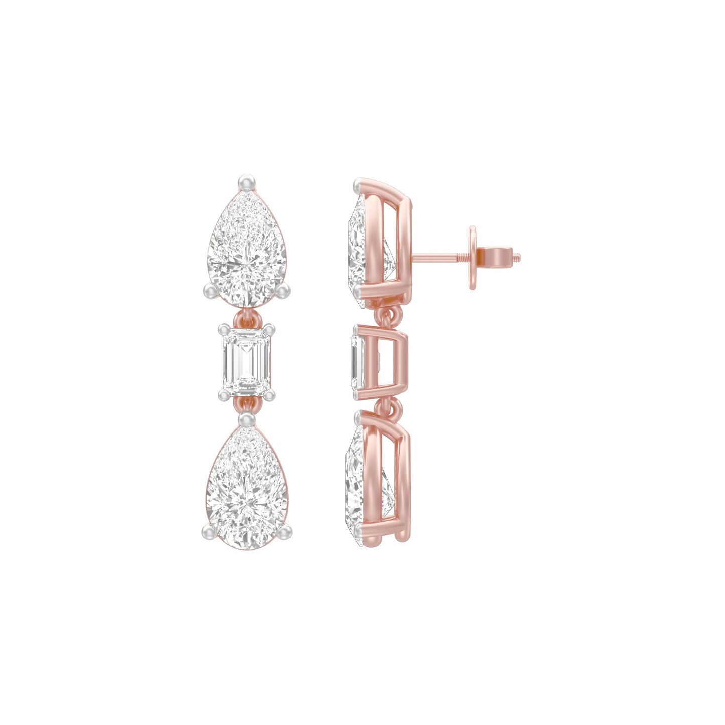 KI-ER00048 18 KT / Rose Gold