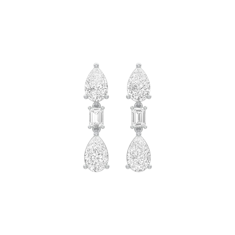 KI-ER00048 18 KT / White Gold