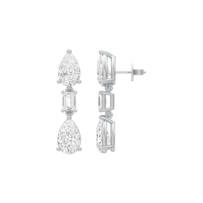 KI-ER00048 18 KT / White Gold