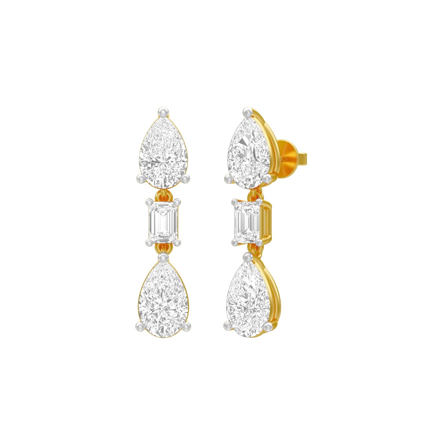 KI-ER00048 18 KT / Yellow Gold