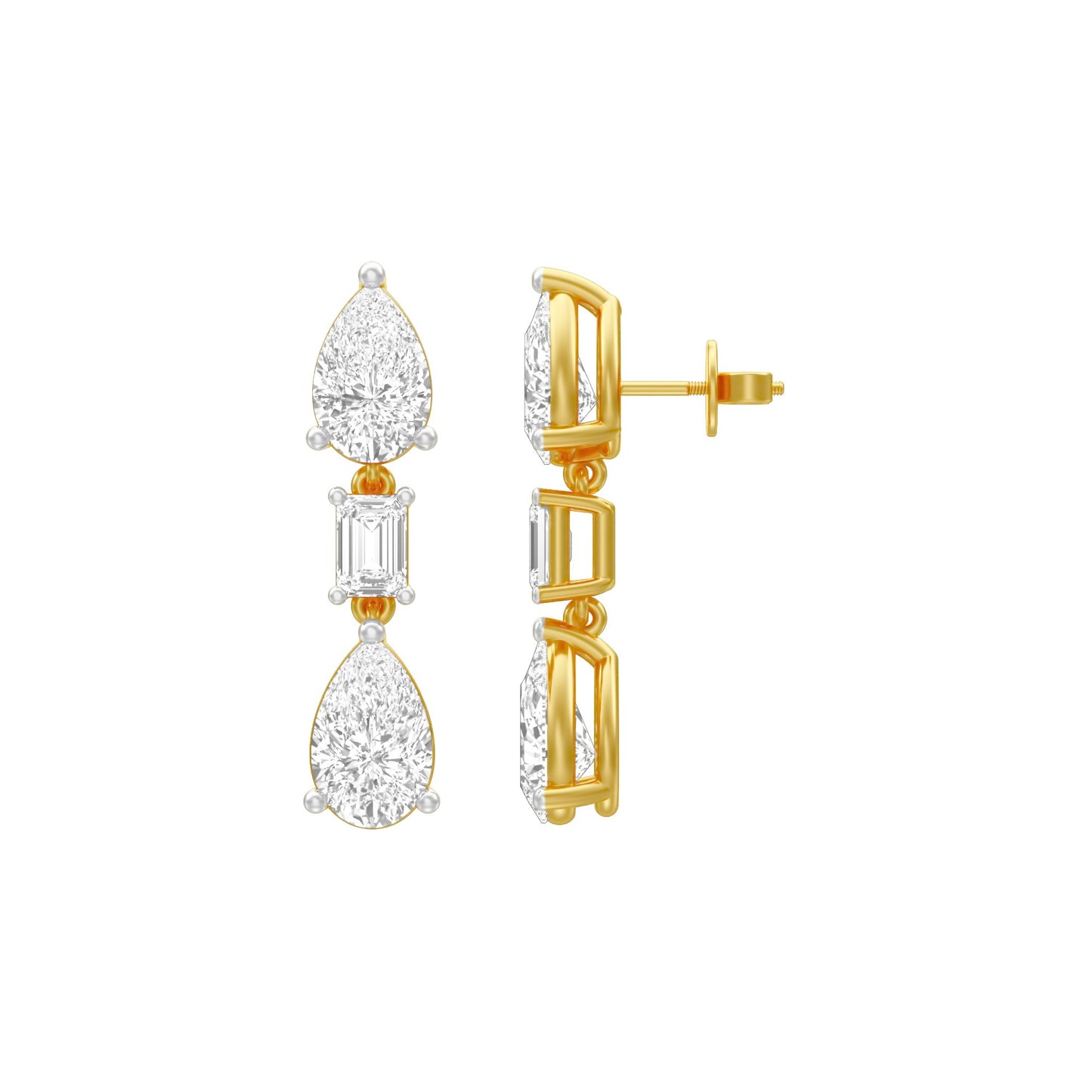 KI-ER00048 18 KT / Yellow Gold