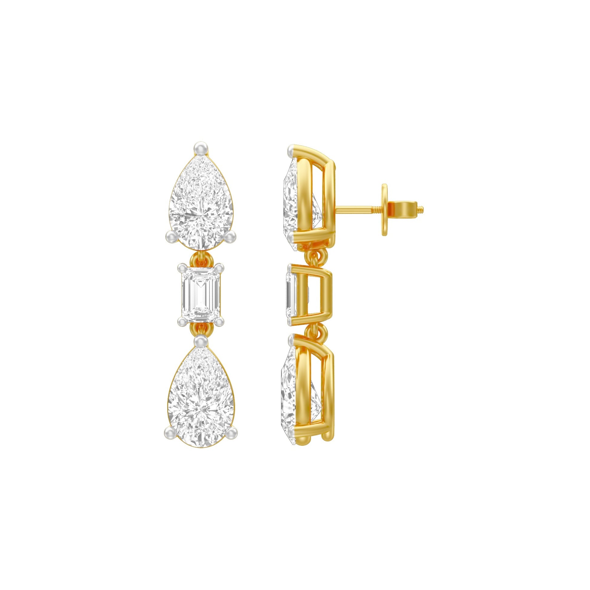 KI-ER00048 18 KT / Yellow Gold