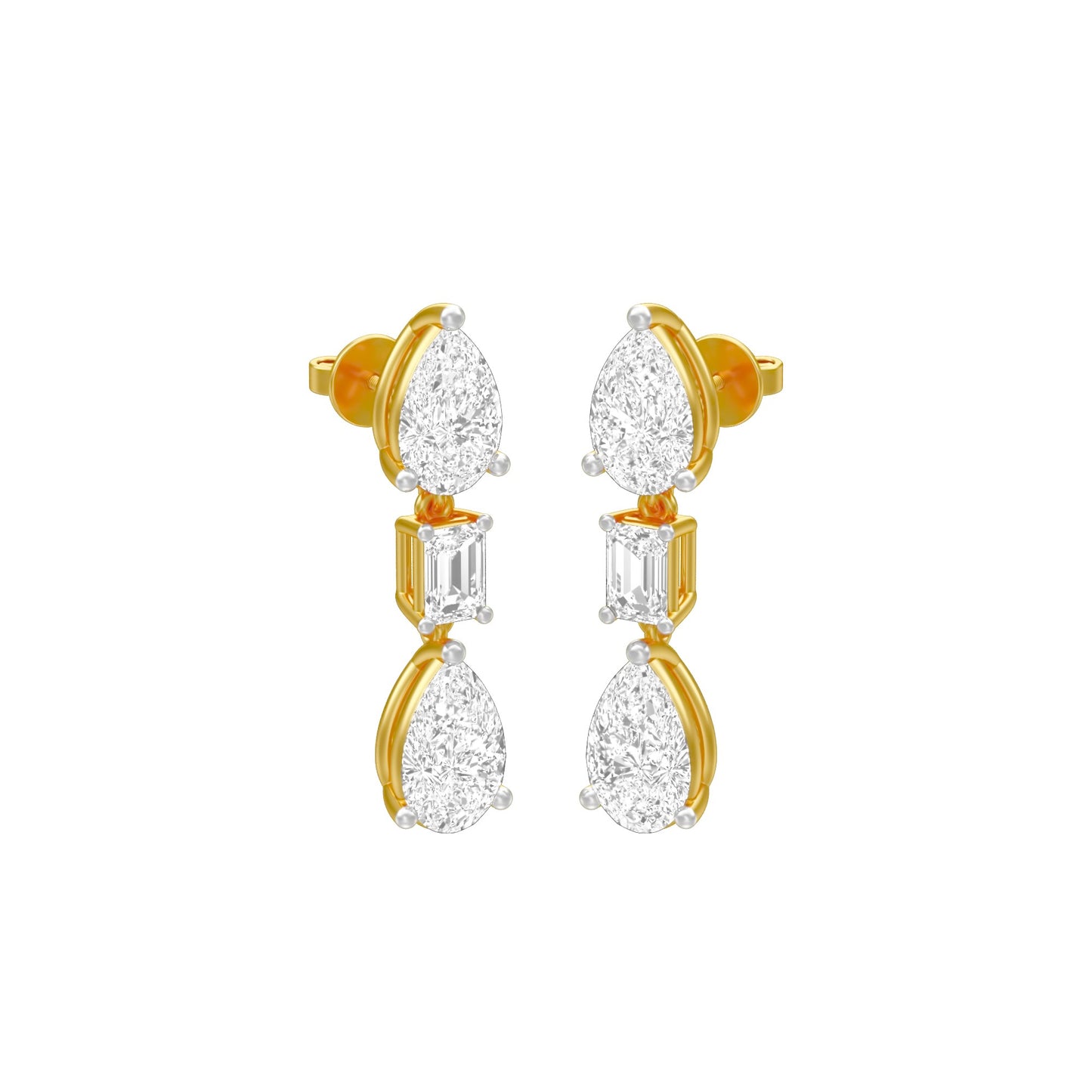 KI-ER00048 18 KT / Yellow Gold