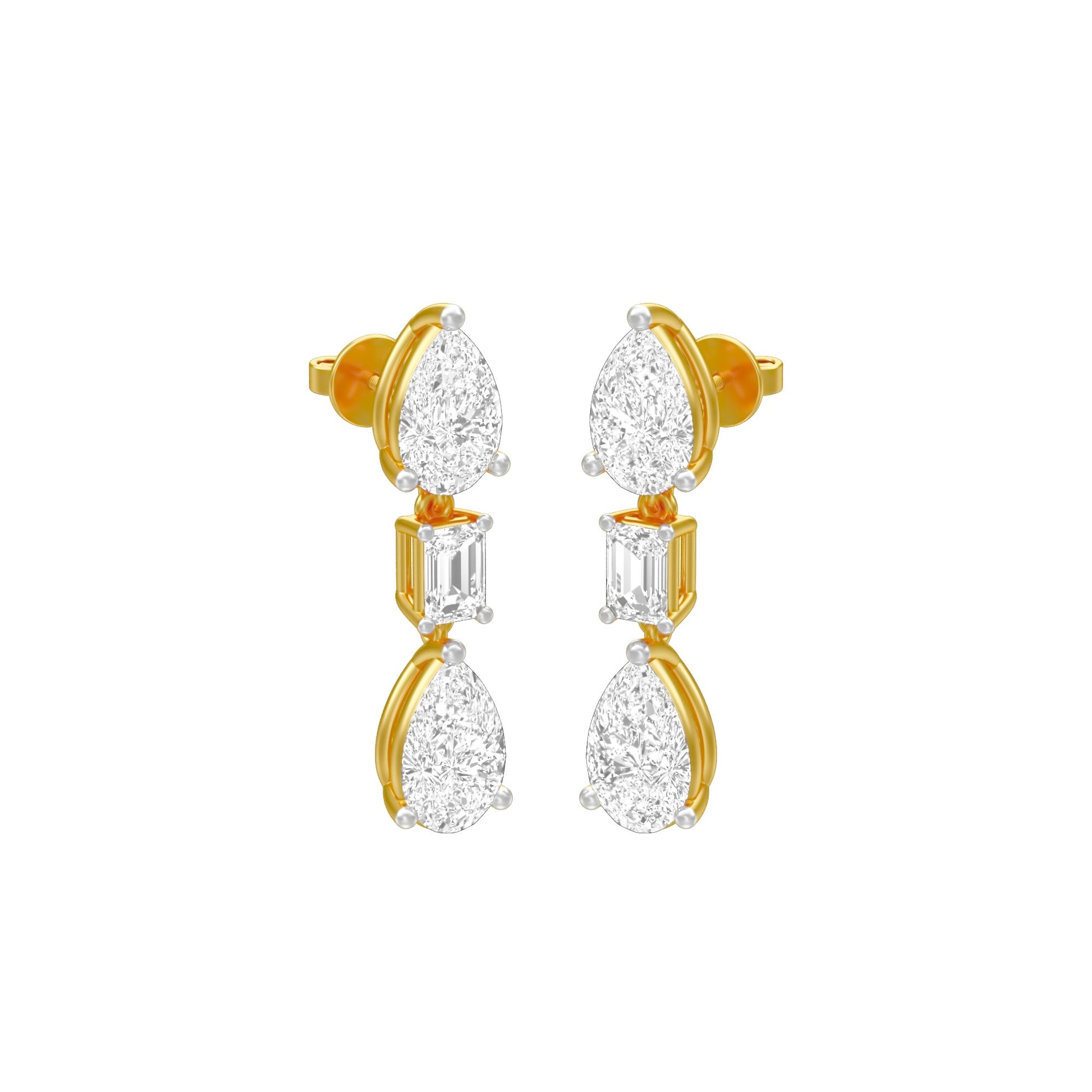 KI-ER00048 18 KT / Yellow Gold