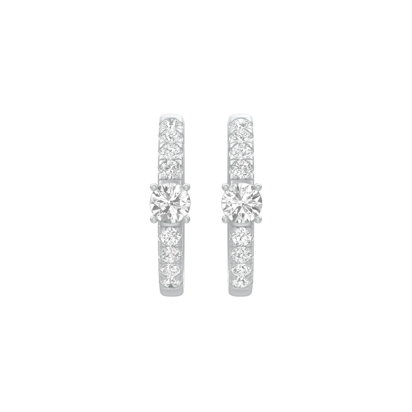 KI-ER00097 18 KT / White Gold