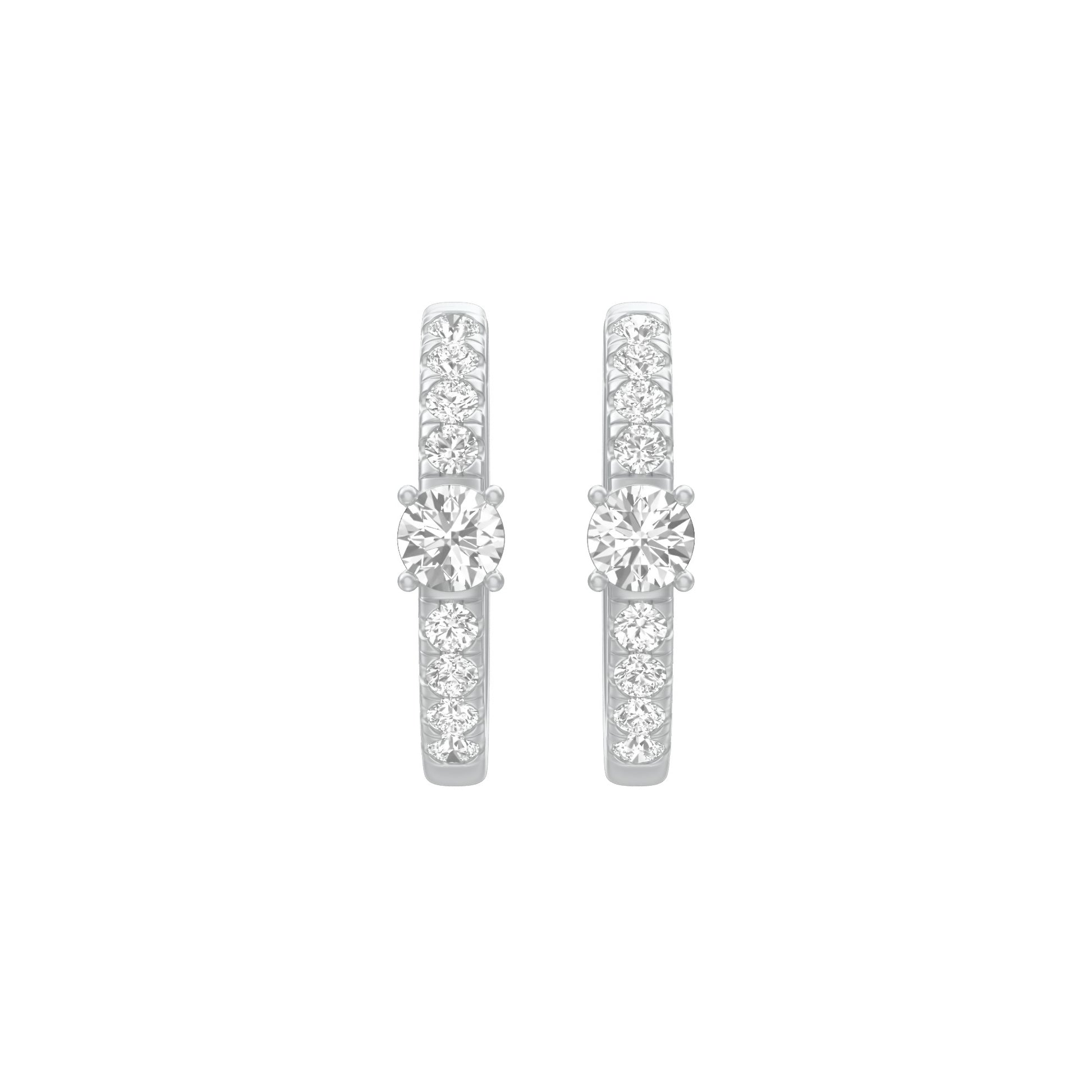 KI-ER00097 18 KT / White Gold