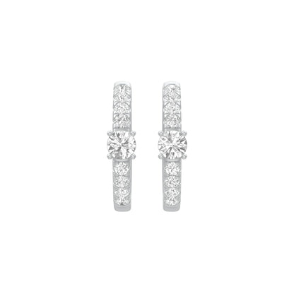 KI-ER00097 18 KT / White Gold
