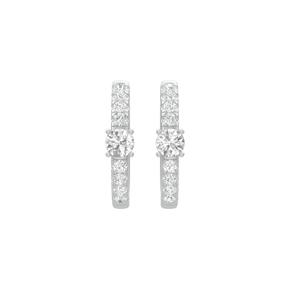KI-ER00097 18 KT / White Gold