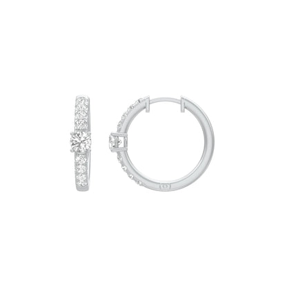 KI-ER00097 18 KT / White Gold