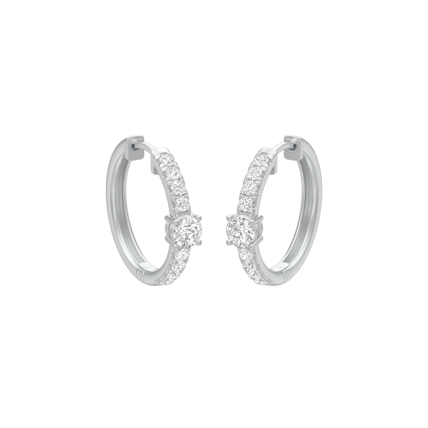 KI-ER00097 18 KT / White Gold
